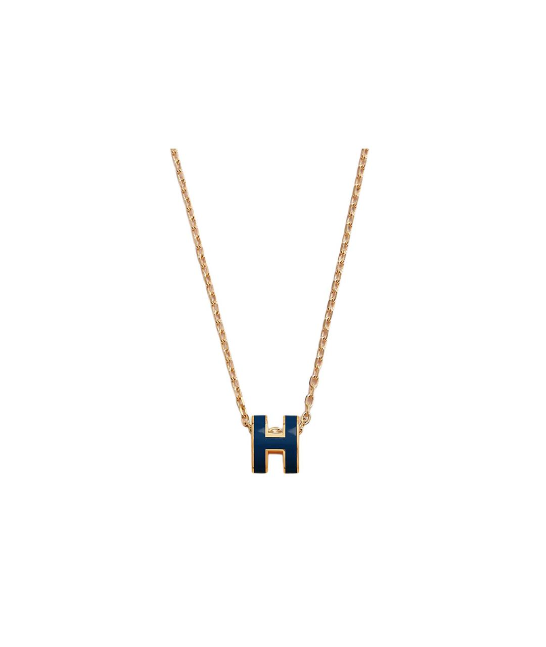 HERMES Черная позолоченная цепочка, фото 1