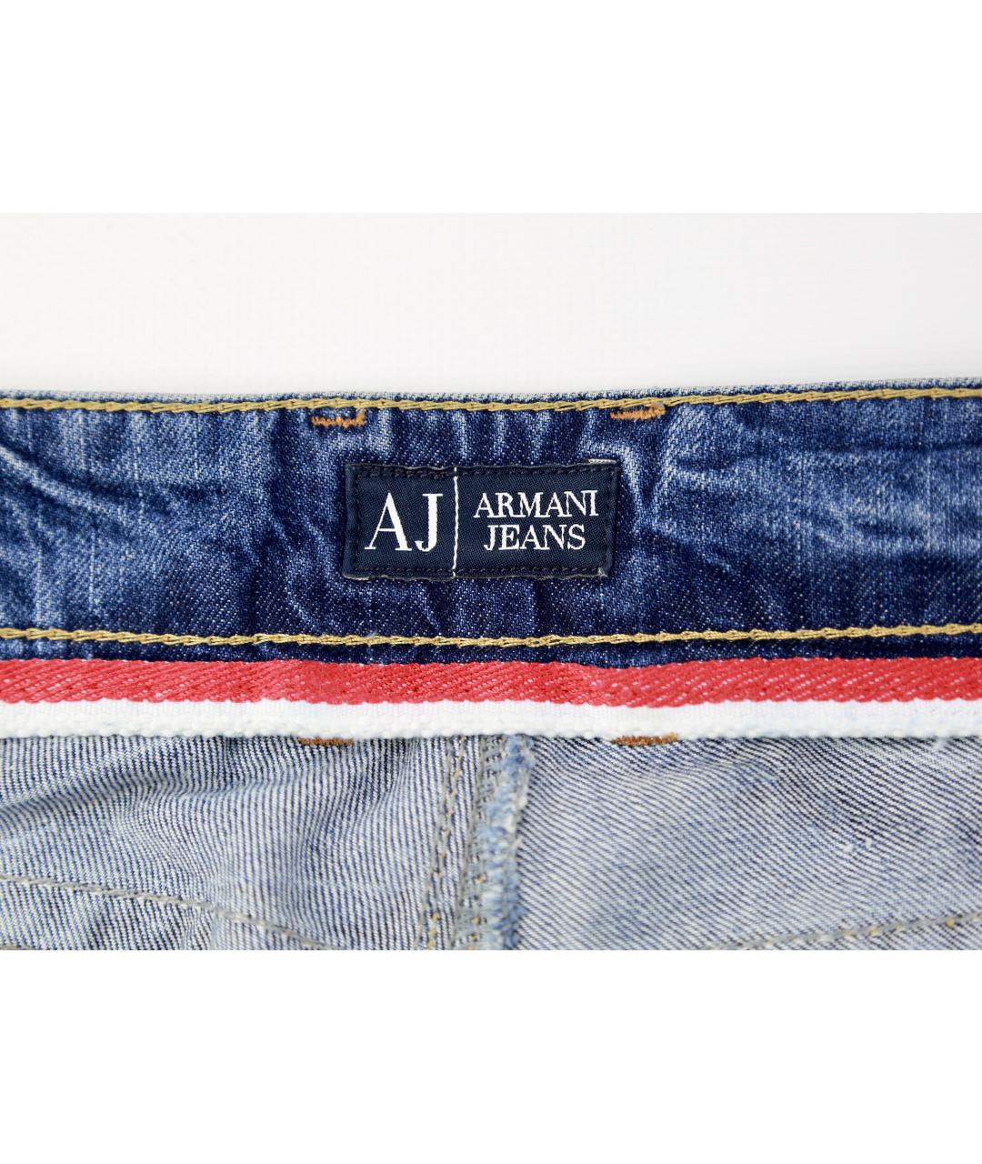 ARMANI JEANS Синие хлопковые шорты, фото 3