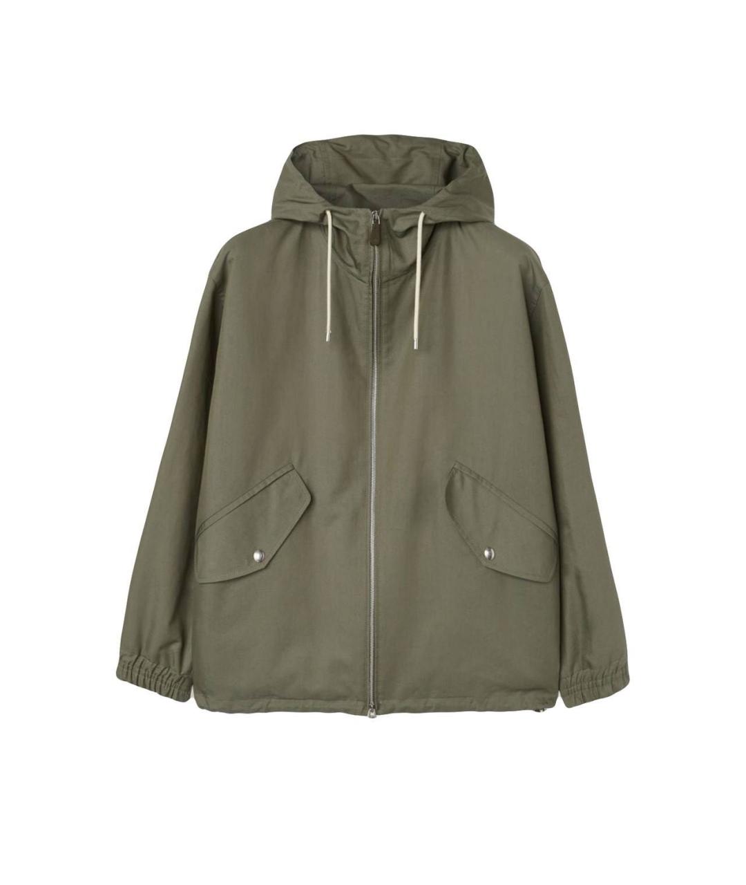 LORO PIANA Хаки шерстяная куртка, фото 4