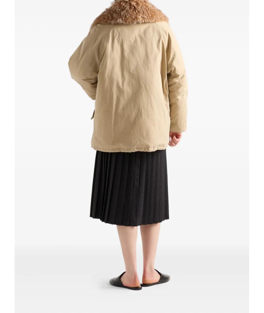 PRADA Серая шерстяная юбка миди, фото 3