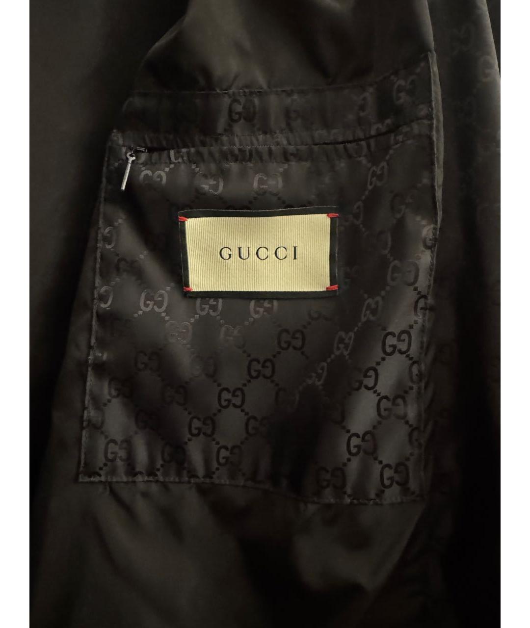 GUCCI Черная полиэстеровая куртка, фото 3