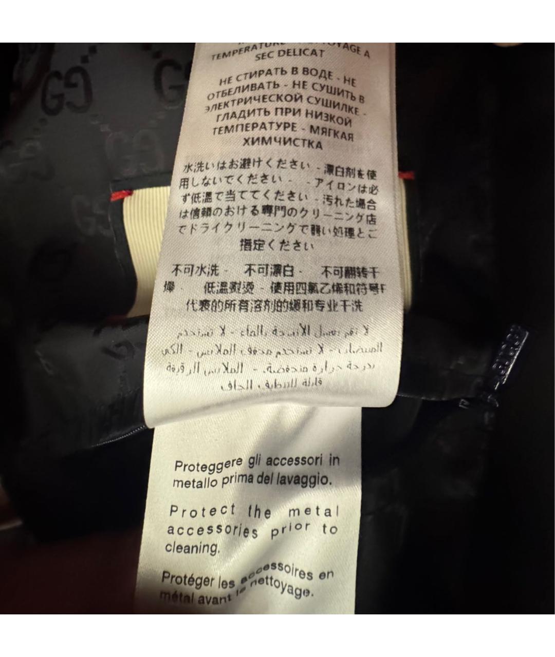 GUCCI Черная полиэстеровая куртка, фото 5