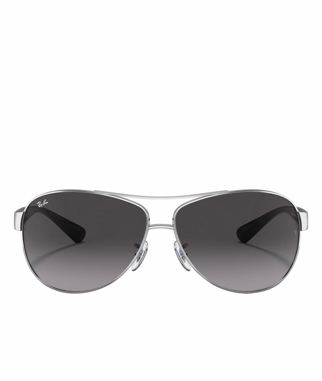 RAY BAN Черные металлические солнцезащитные очки, фото 1