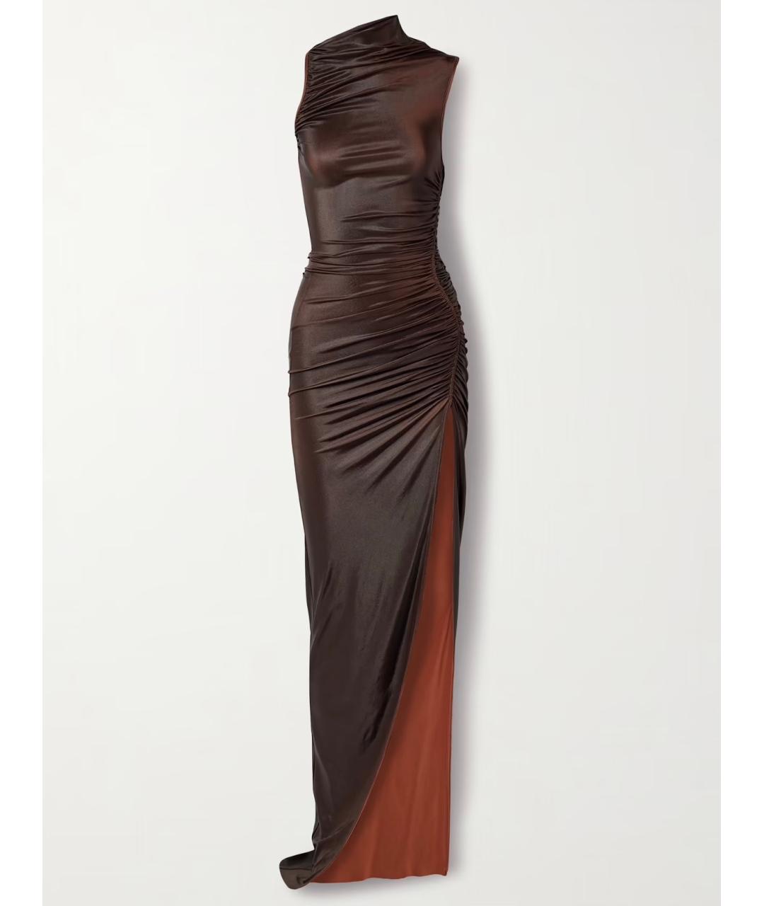 RICK OWENS Коричневое коктейльное платье, фото 8