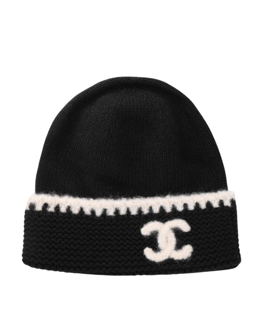 CHANEL Черная шапка, фото 1