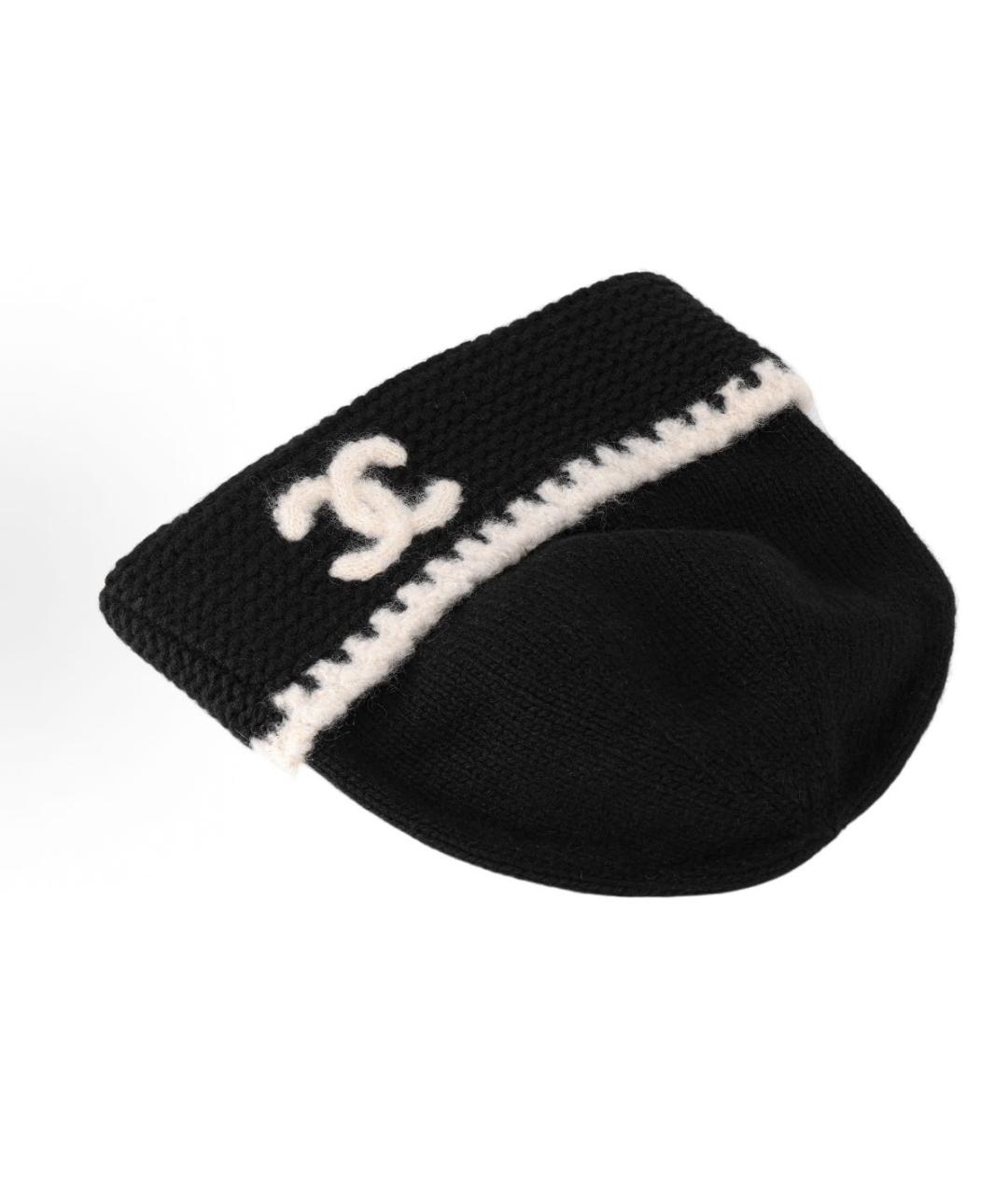 CHANEL Черная шапка, фото 4