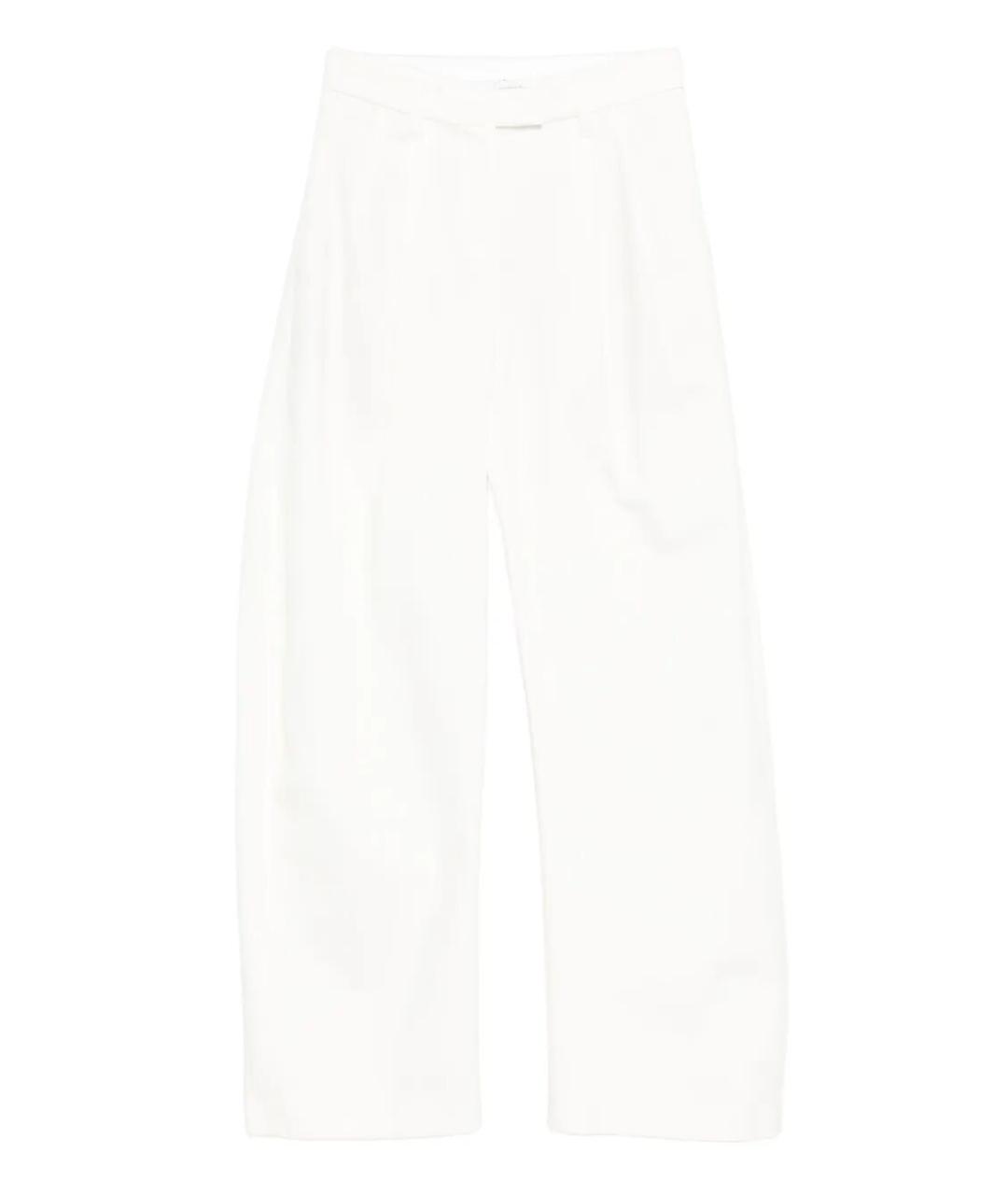 BRUNELLO CUCINELLI Белые хлопковые брюки широкие, фото 1