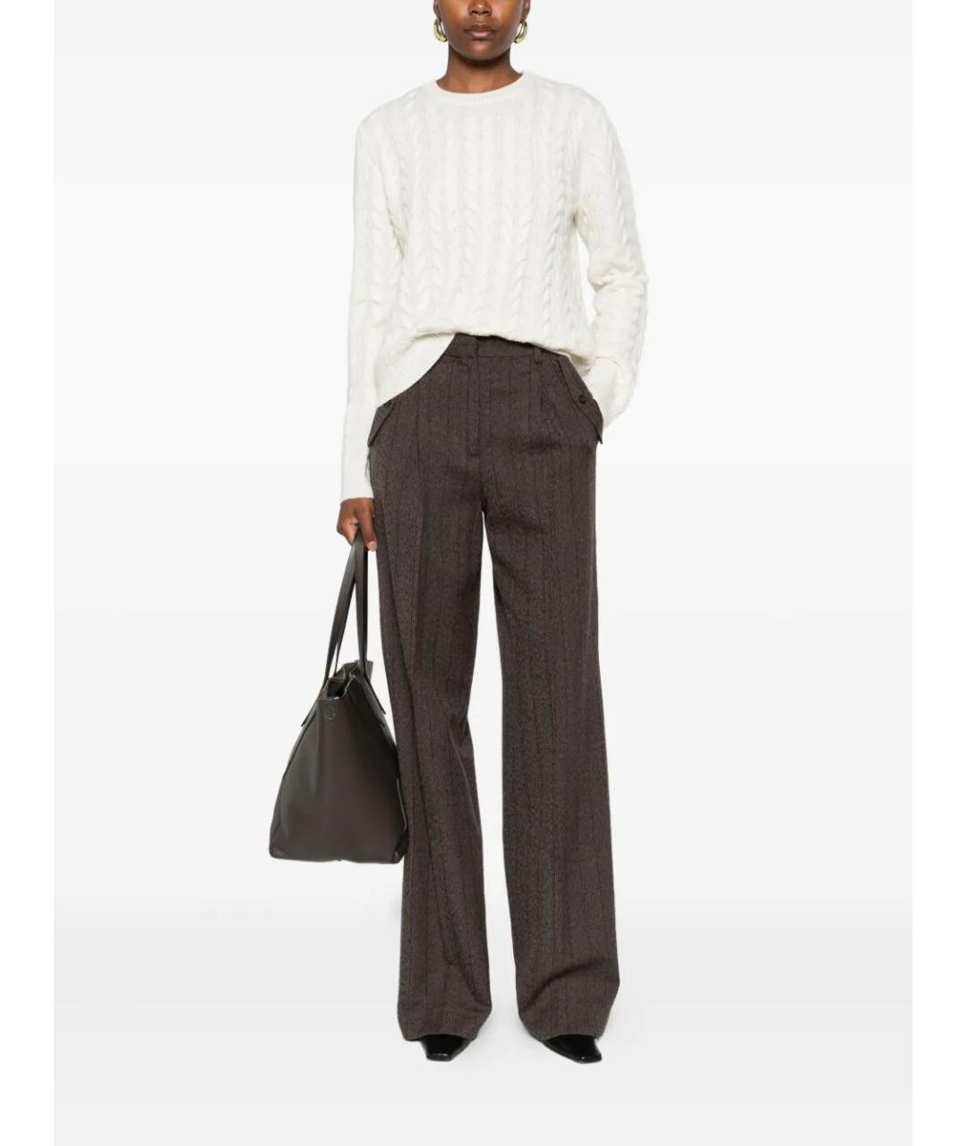 MAX MARA Белый кашемировый джемпер / свитер, фото 2