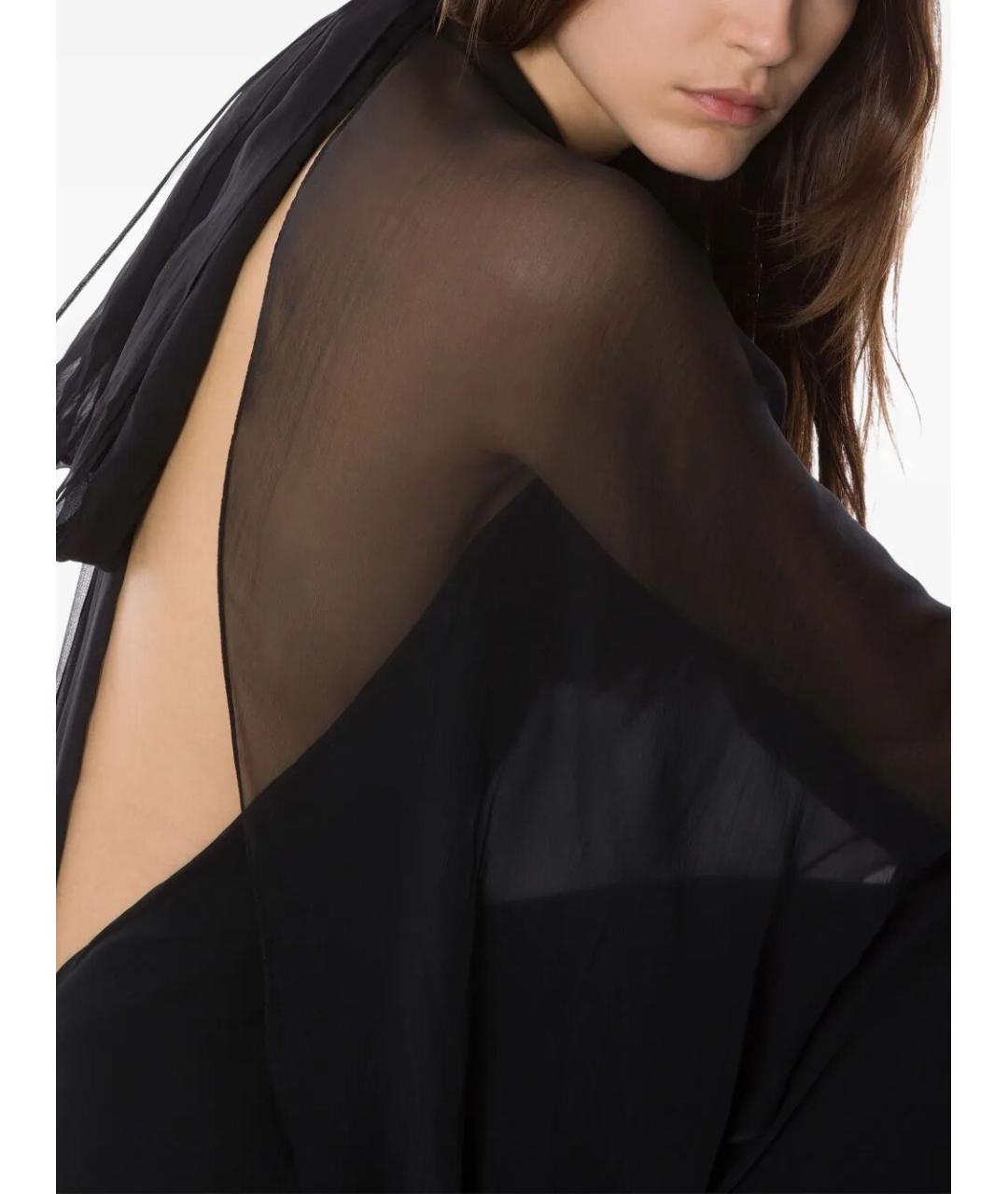 ALBERTA FERRETTI Черное вискозное платье, фото 2