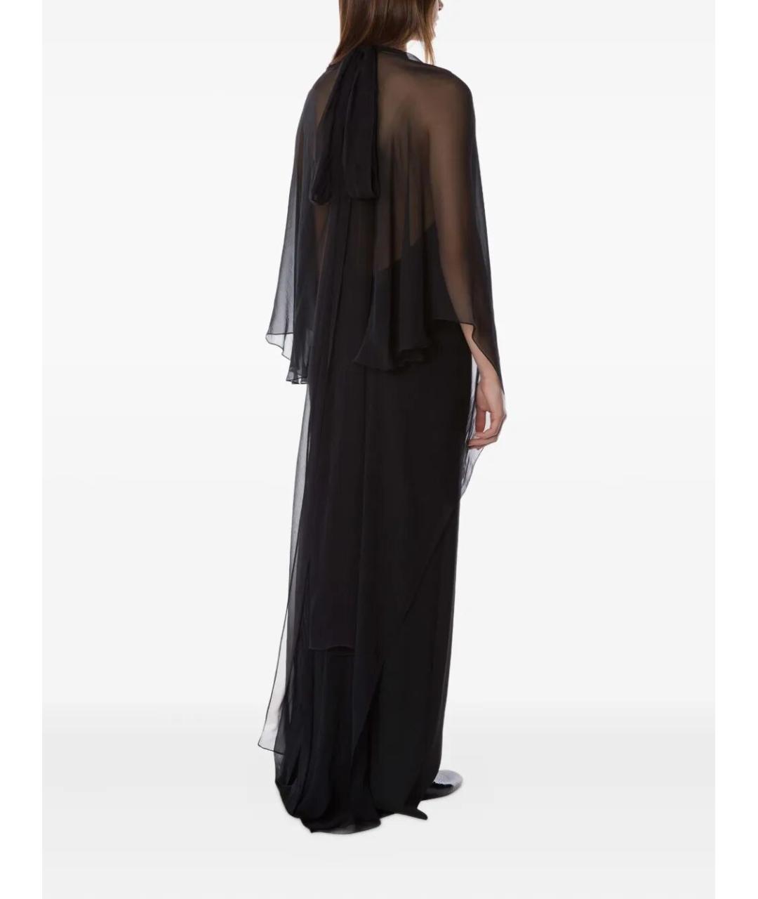ALBERTA FERRETTI Черное вискозное платье, фото 3