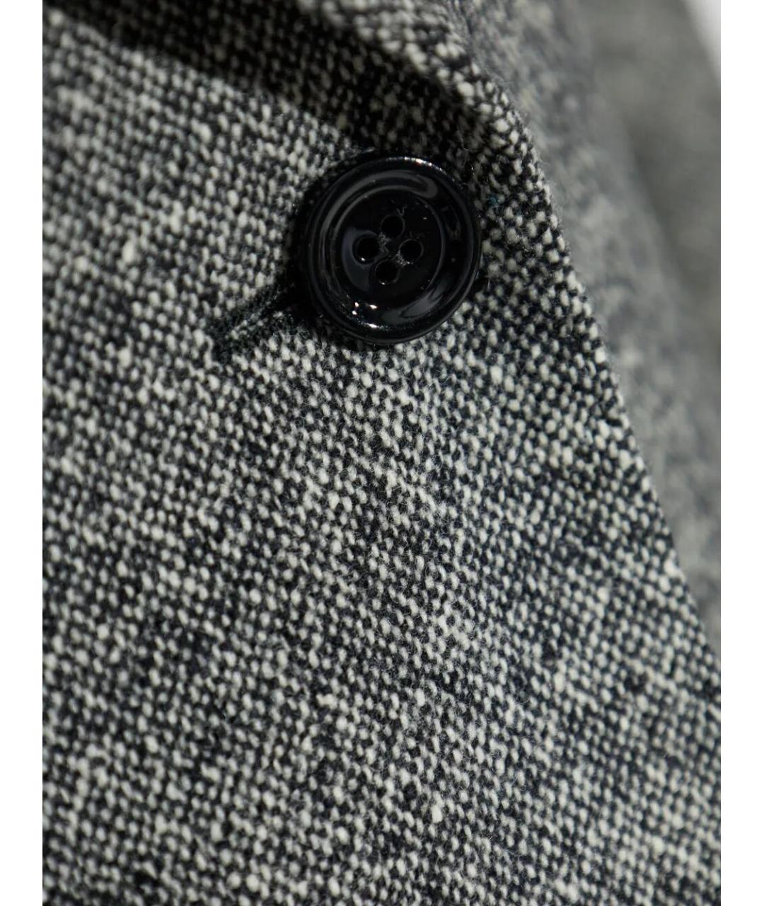 DOLCE&GABBANA Антрацитовый шерстяной жакет/пиджак, фото 5