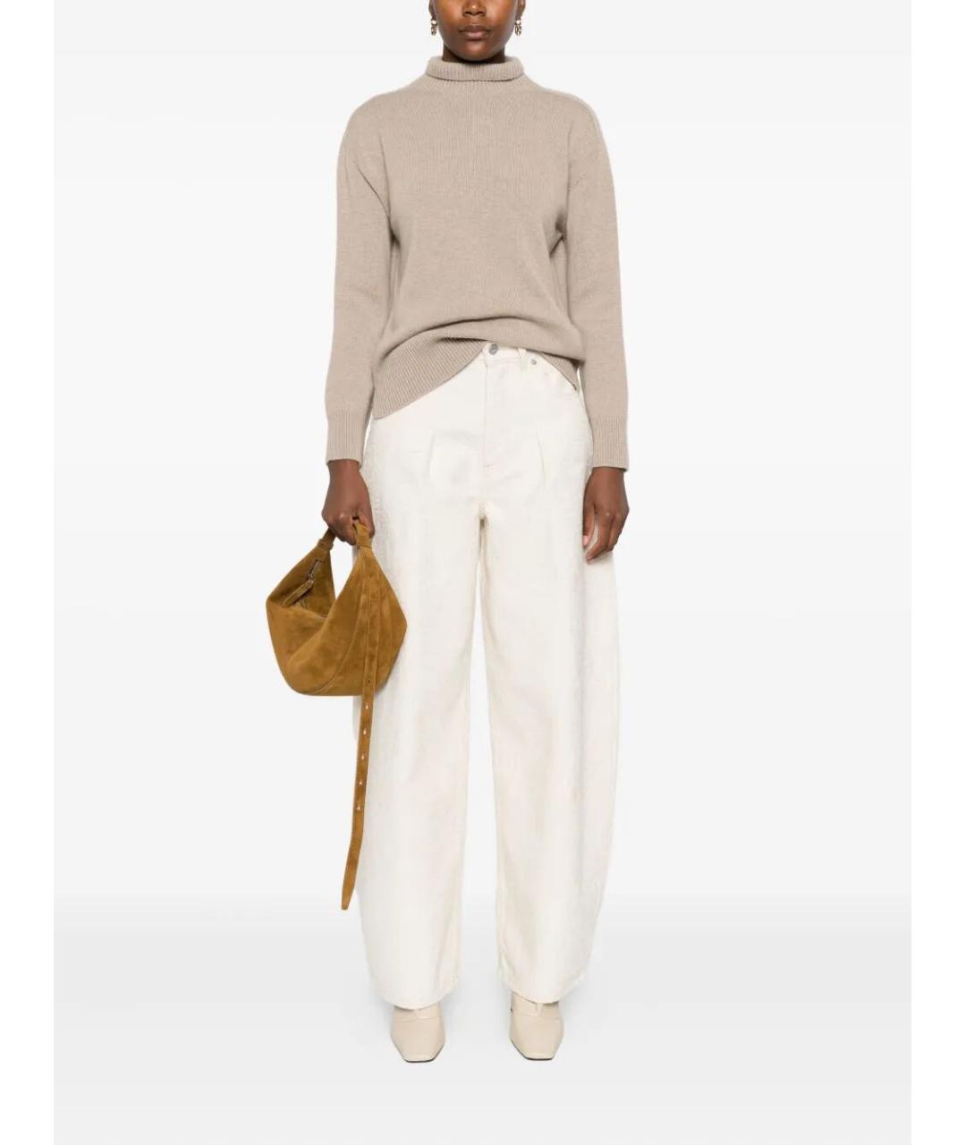 MAX MARA Бежевая кашемировая водолазка, фото 2