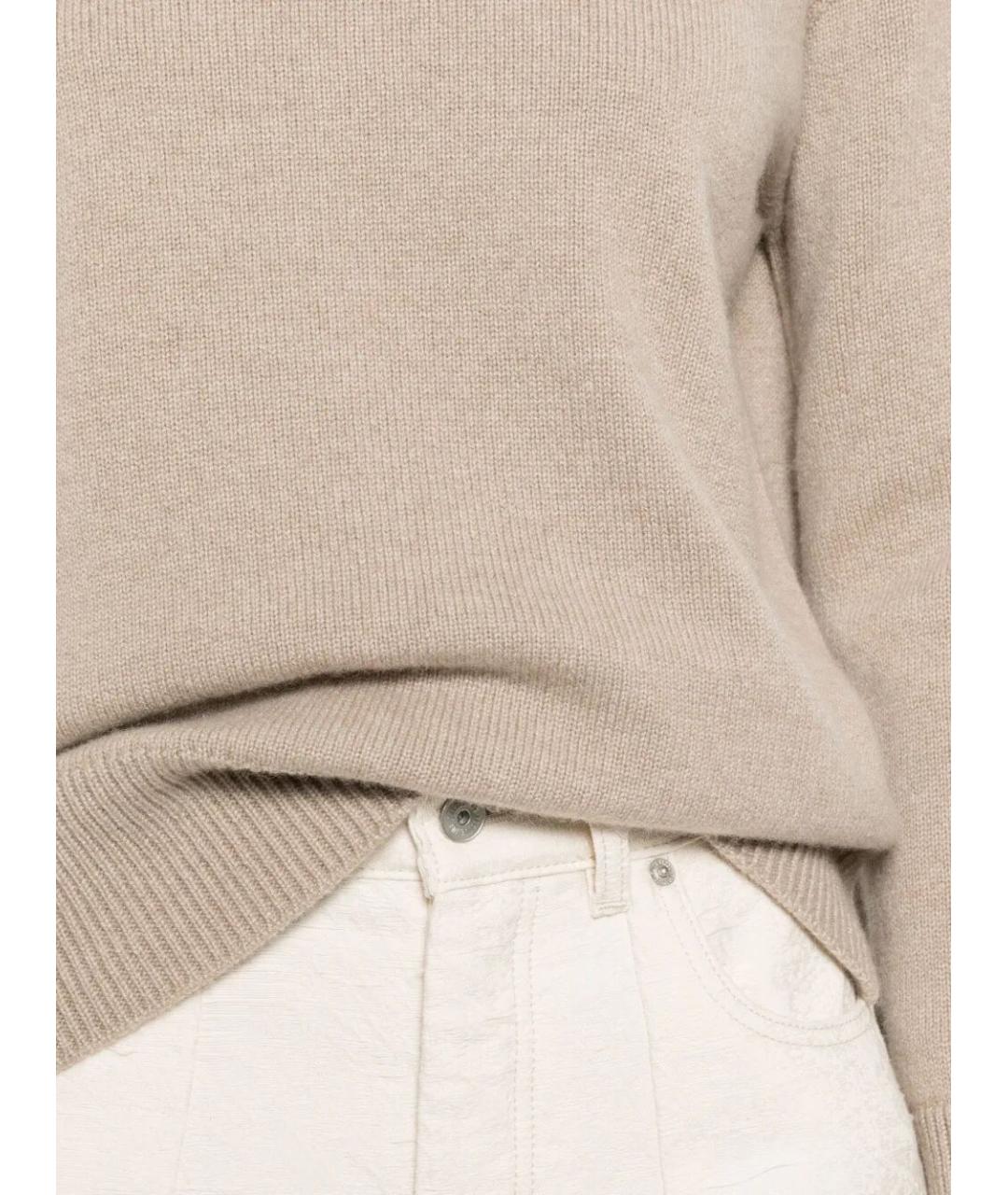 MAX MARA Бежевая кашемировая водолазка, фото 4