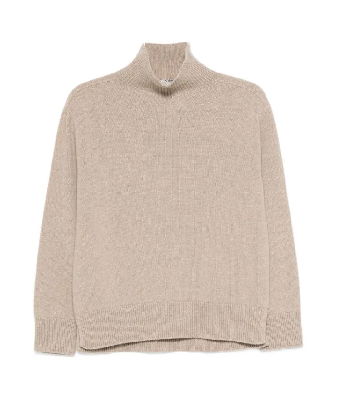 MAX MARA Бежевая кашемировая водолазка, фото 1