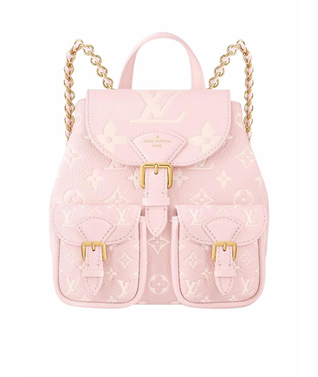 LOUIS VUITTON Розовый кожаный рюкзак, фото 1