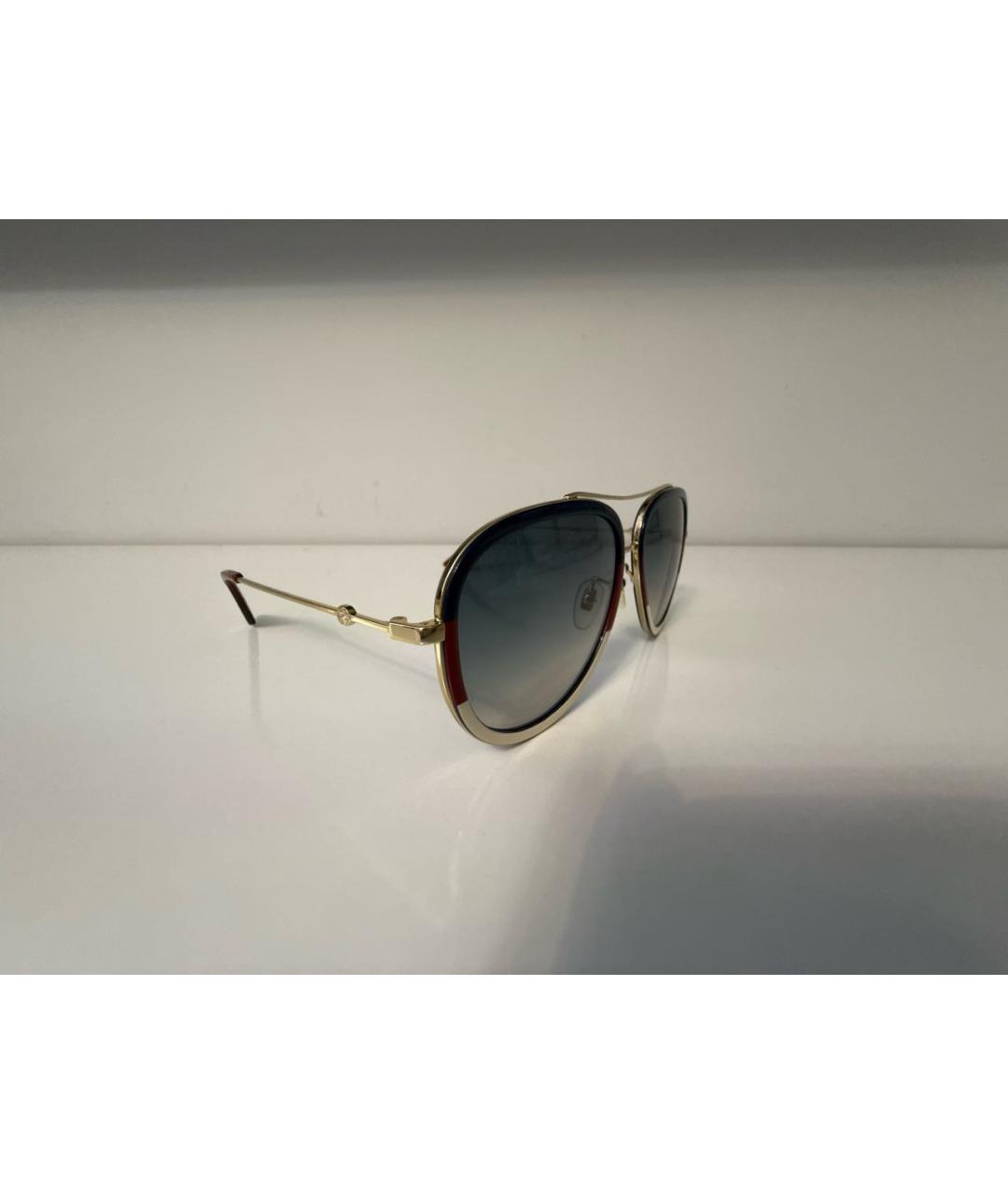 GUCCI Синие пластиковые солнцезащитные очки, фото 2