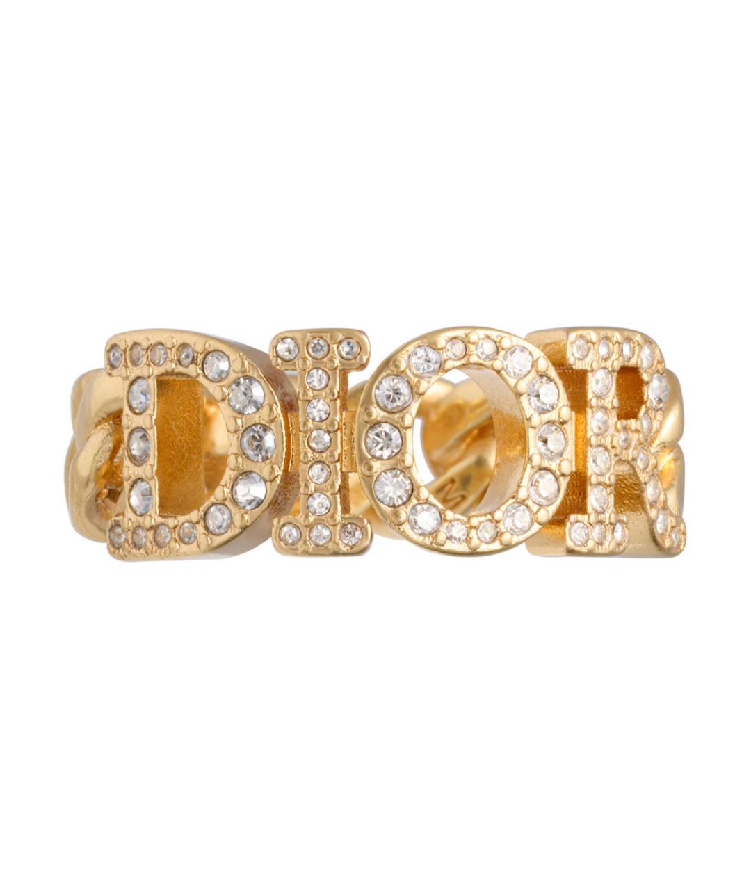 CHRISTIAN DIOR Золотое металлическое кольцо, фото 2