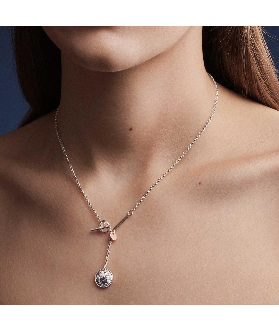 HERMES Серебряная серебряная цепочка, фото 3