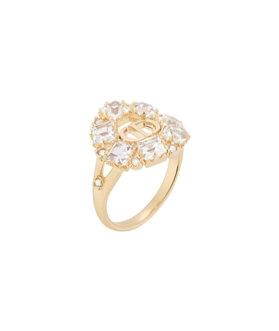 CHRISTIAN DIOR Золотое металлическое кольцо, фото 1