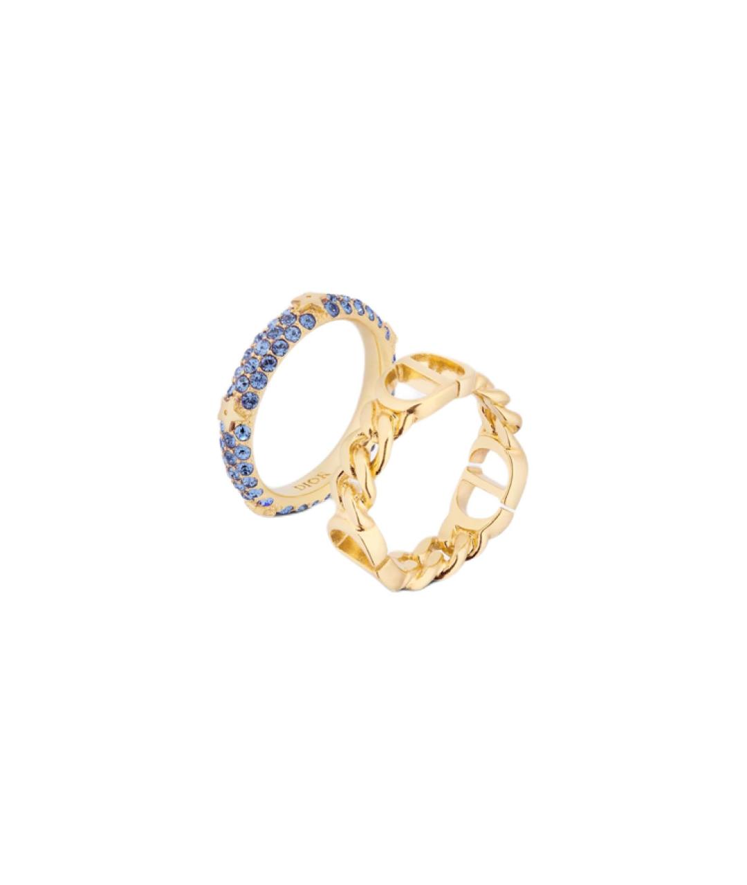 CHRISTIAN DIOR Золотое металлическое кольцо, фото 1