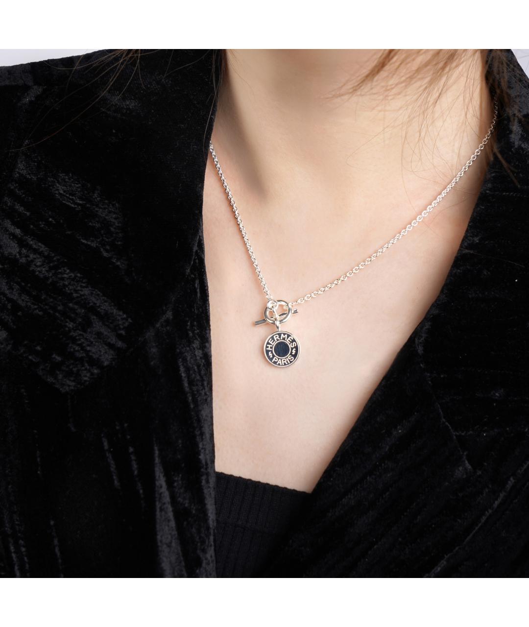 HERMES Серебряная металлическая цепочка, фото 4