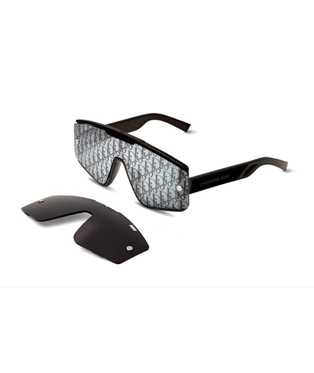 CHRISTIAN DIOR Черные пластиковые солнцезащитные очки, фото 5