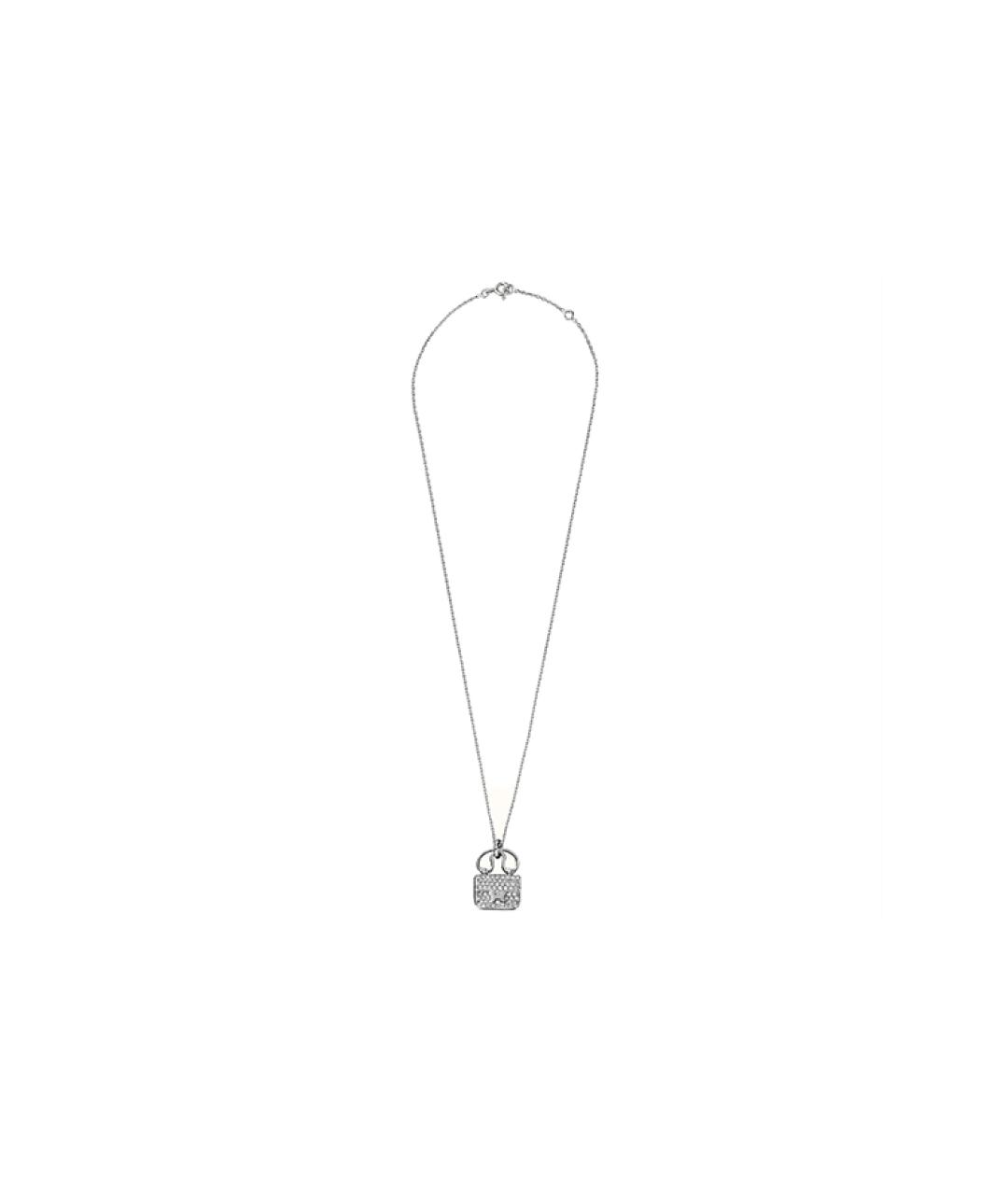 HERMES Серебряная цепочка из белого золота, фото 2