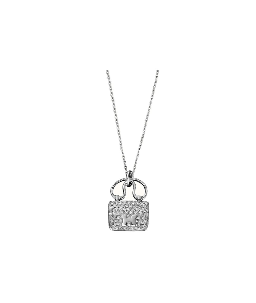 HERMES Серебряная цепочка из белого золота, фото 1