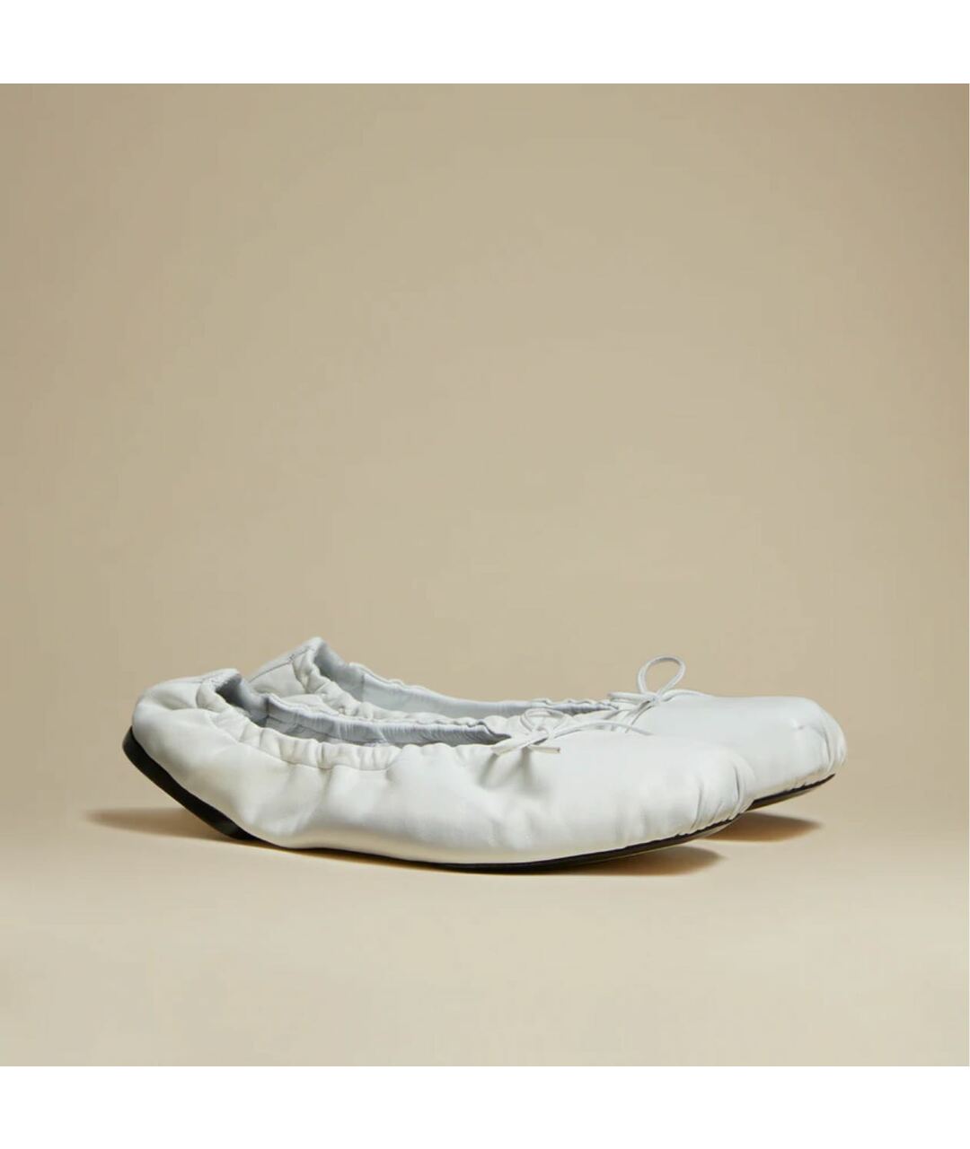 KHAITE Белые кожаные балетки, фото 2