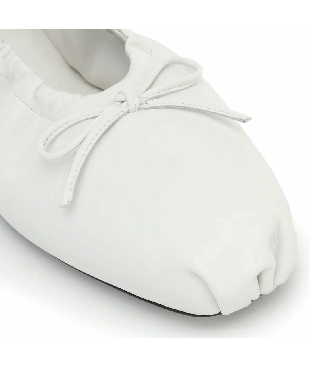 KHAITE Белые кожаные балетки, фото 4