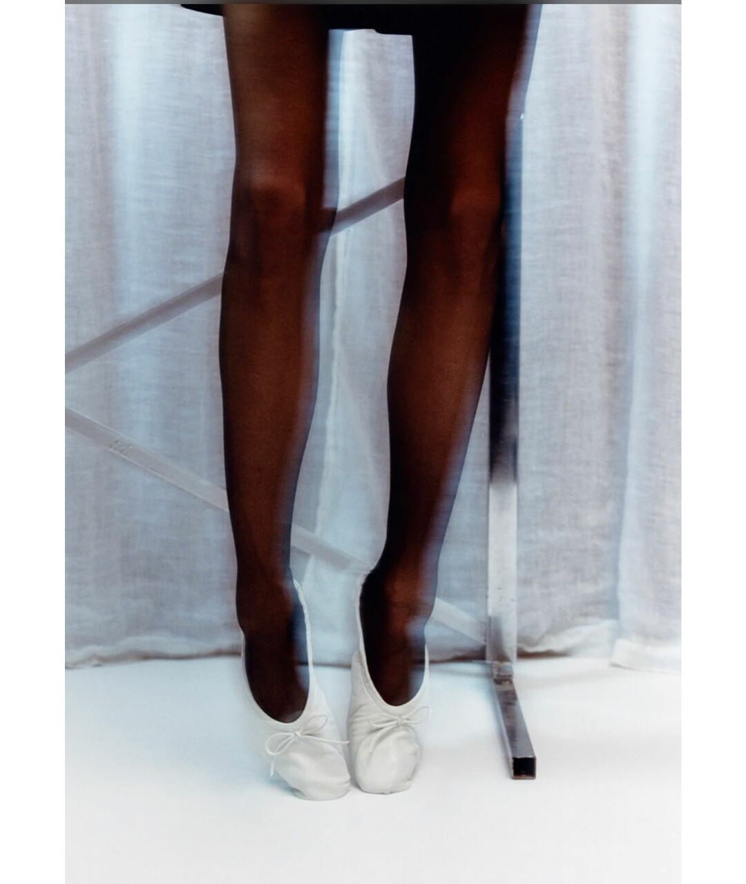 KHAITE Белые кожаные балетки, фото 6