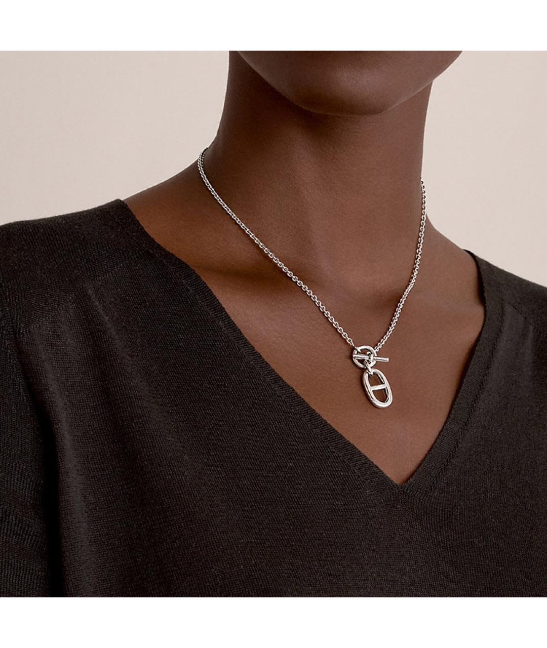 HERMES Серебряная серебряная цепочка/подвеска, фото 5