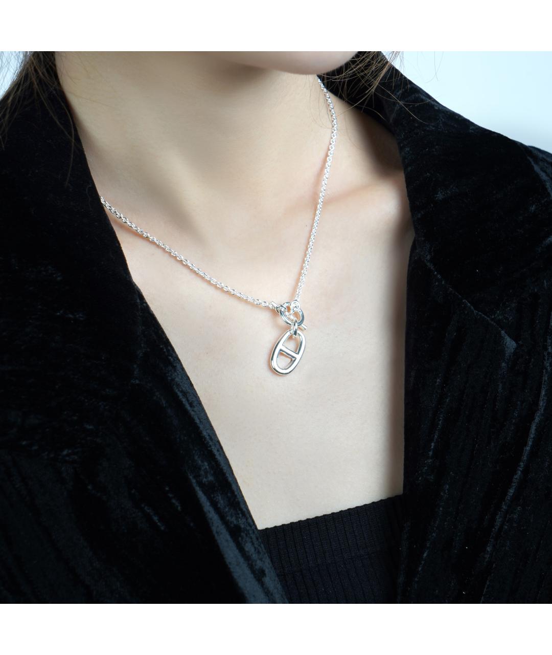 HERMES Серебряная серебряная цепочка/подвеска, фото 3