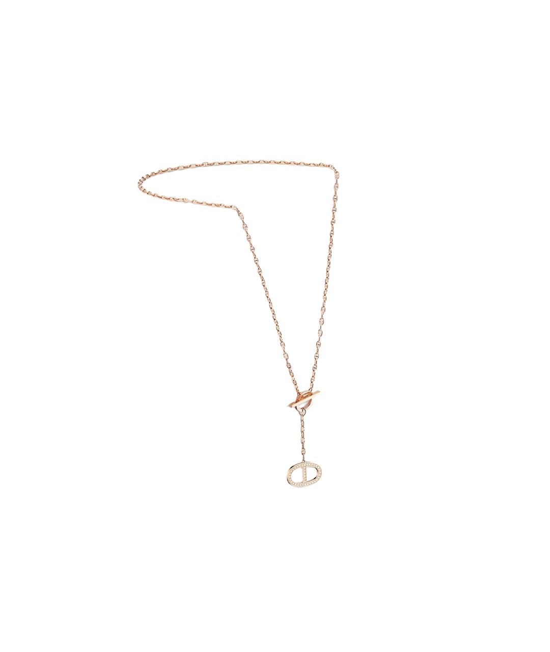 HERMES Розовая цепочка из розового золота, фото 2