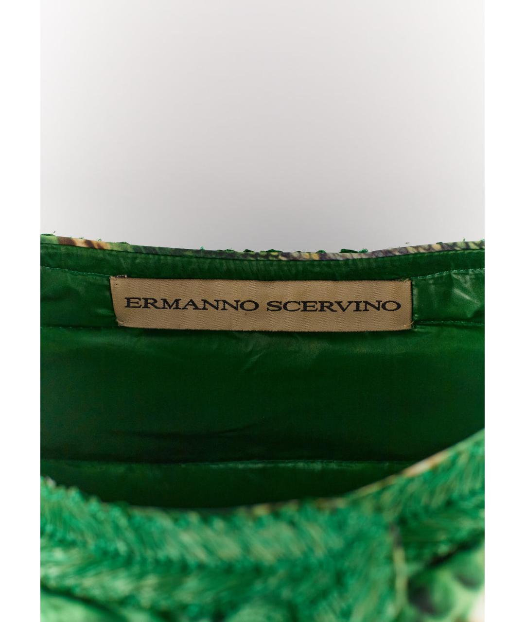 ERMANNO SCERVINO Зеленые полиамидовое пальто, фото 3
