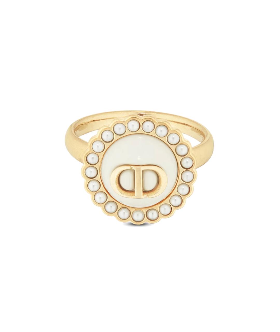 CHRISTIAN DIOR Золотое металлическое кольцо, фото 2