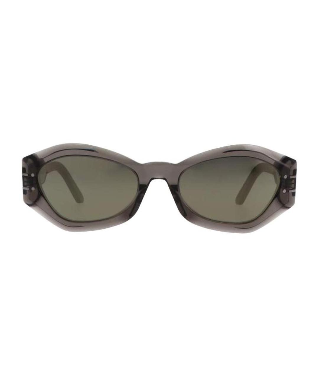 CHRISTIAN DIOR Серые пластиковые солнцезащитные очки, фото 2