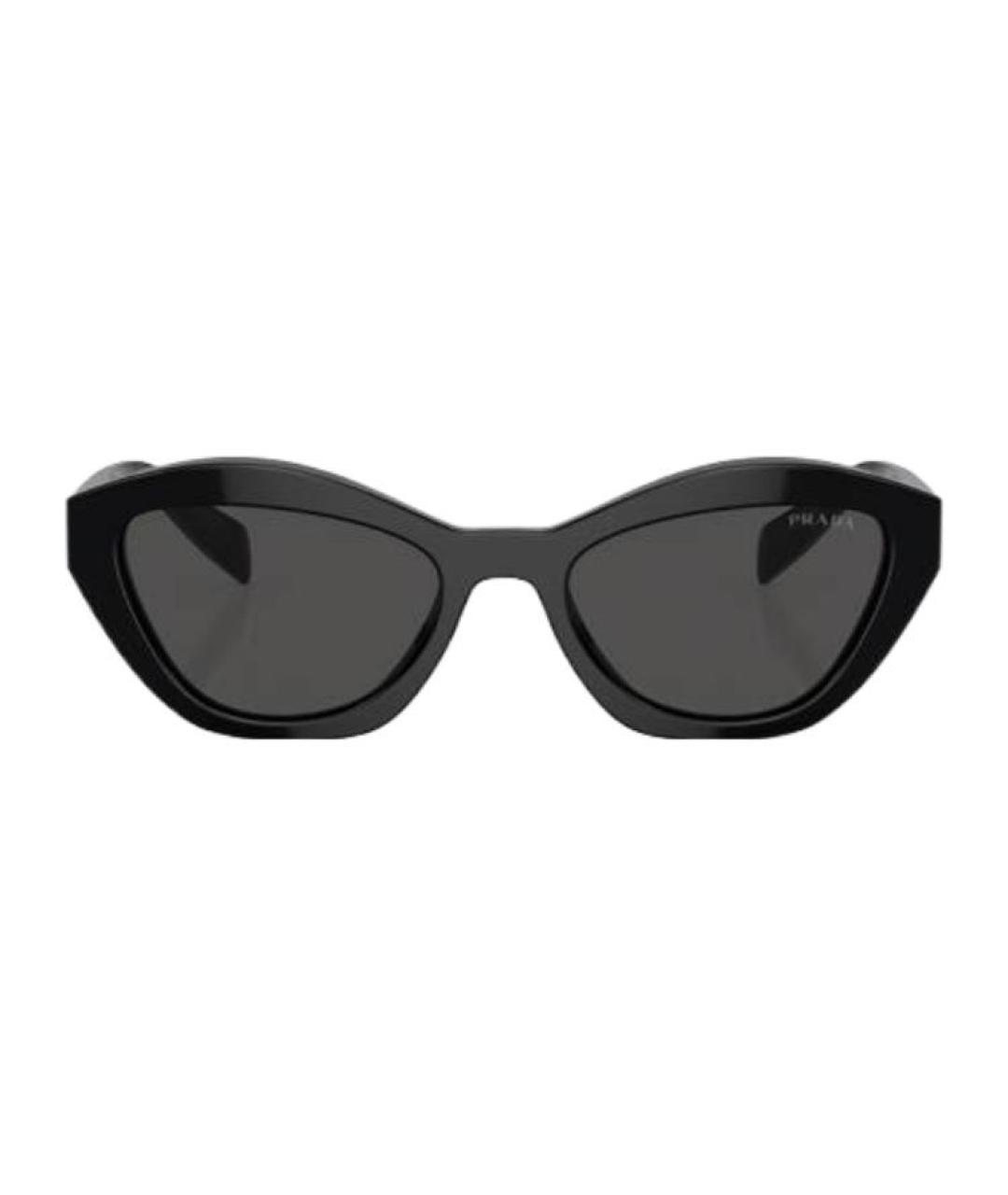 PRADA Черные пластиковые солнцезащитные очки, фото 2