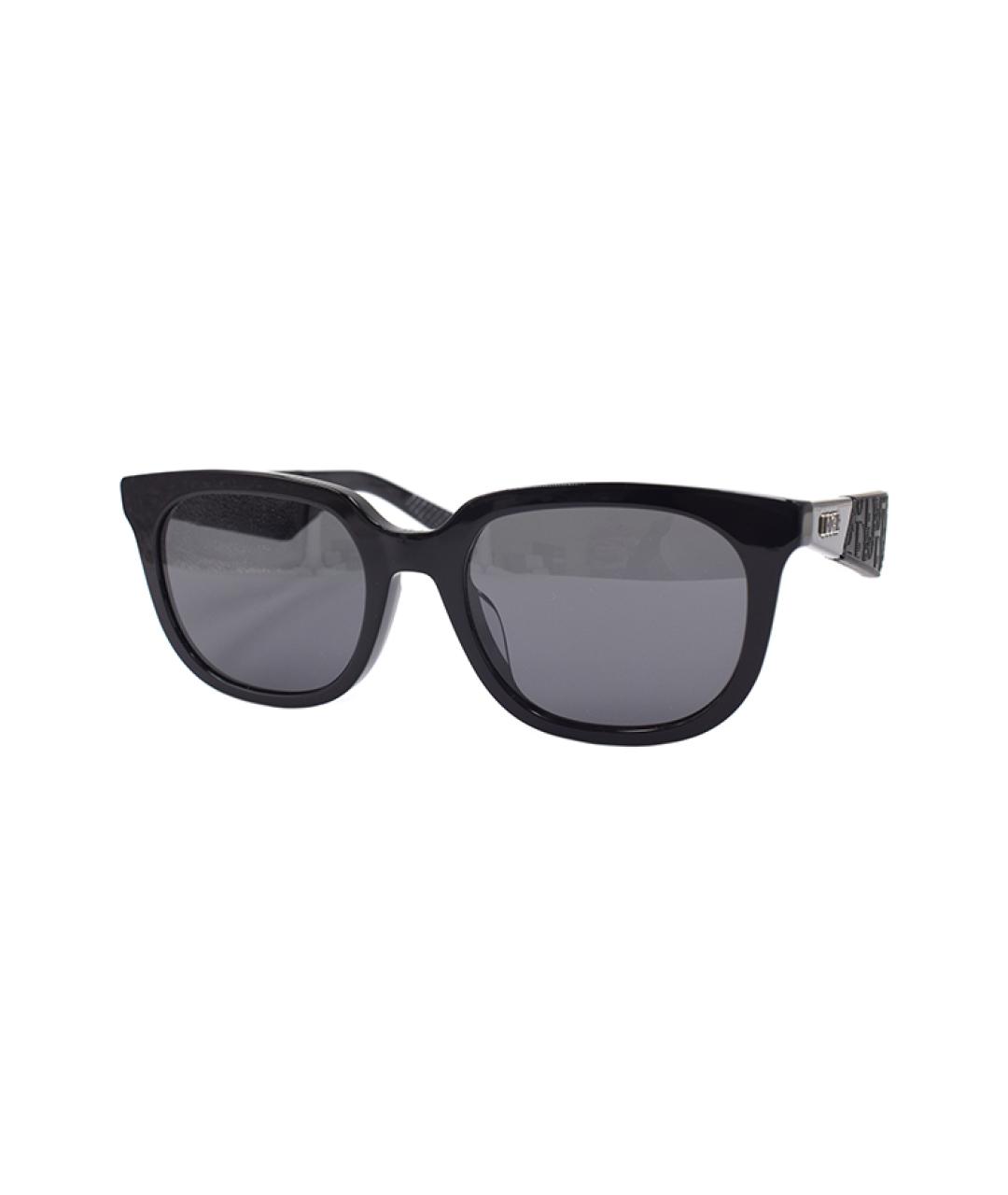 CHRISTIAN DIOR Черные пластиковые солнцезащитные очки, фото 1