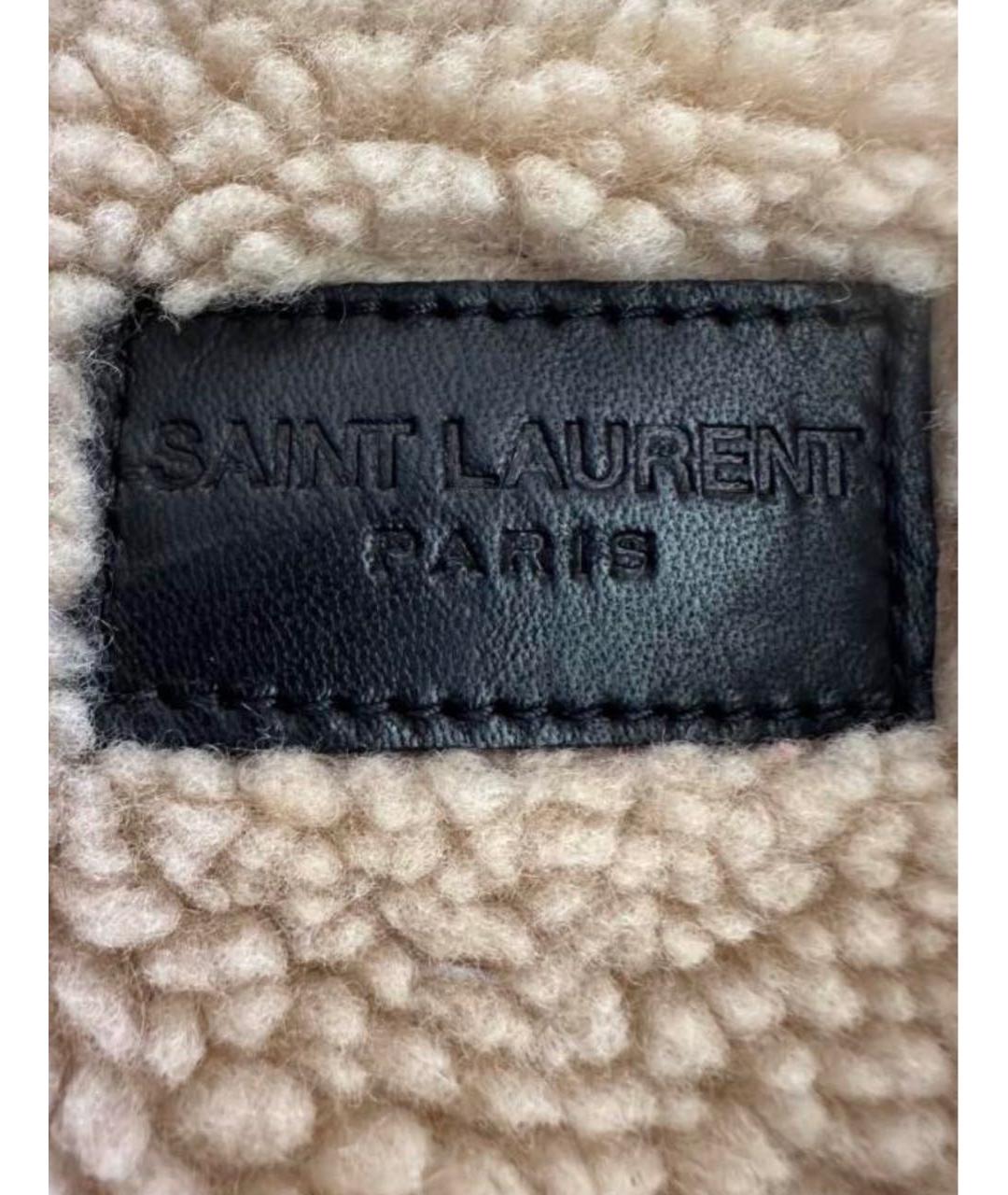 SAINT LAURENT Бордовая деним куртка, фото 4