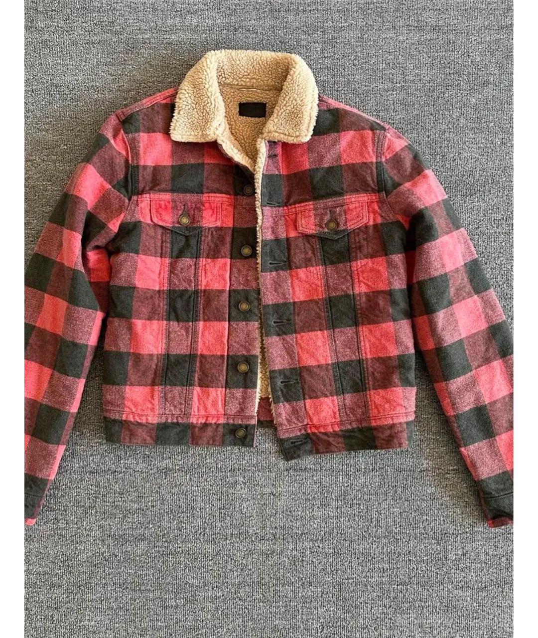 SAINT LAURENT Бордовая деним куртка, фото 2