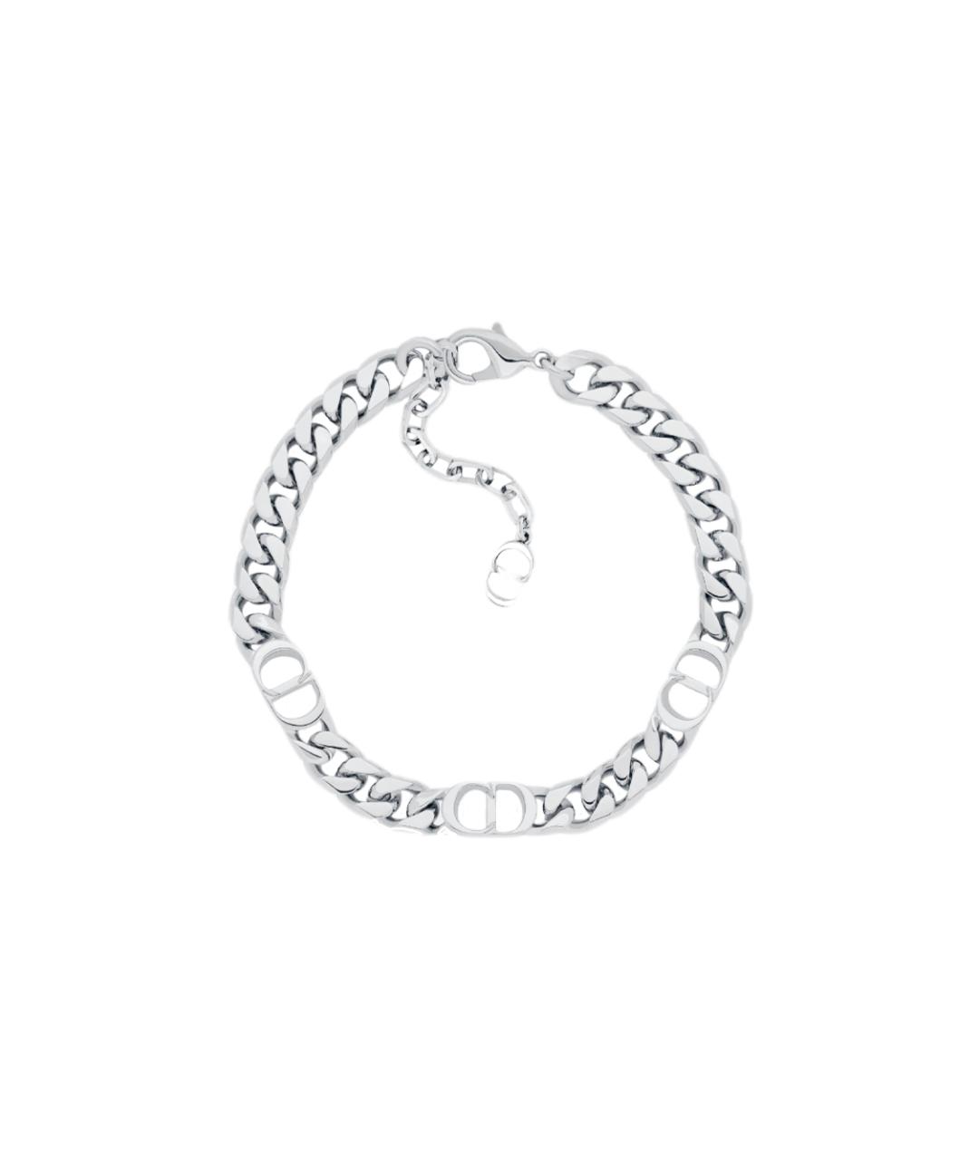 CHRISTIAN DIOR Серебрянный металлический браслет, фото 1