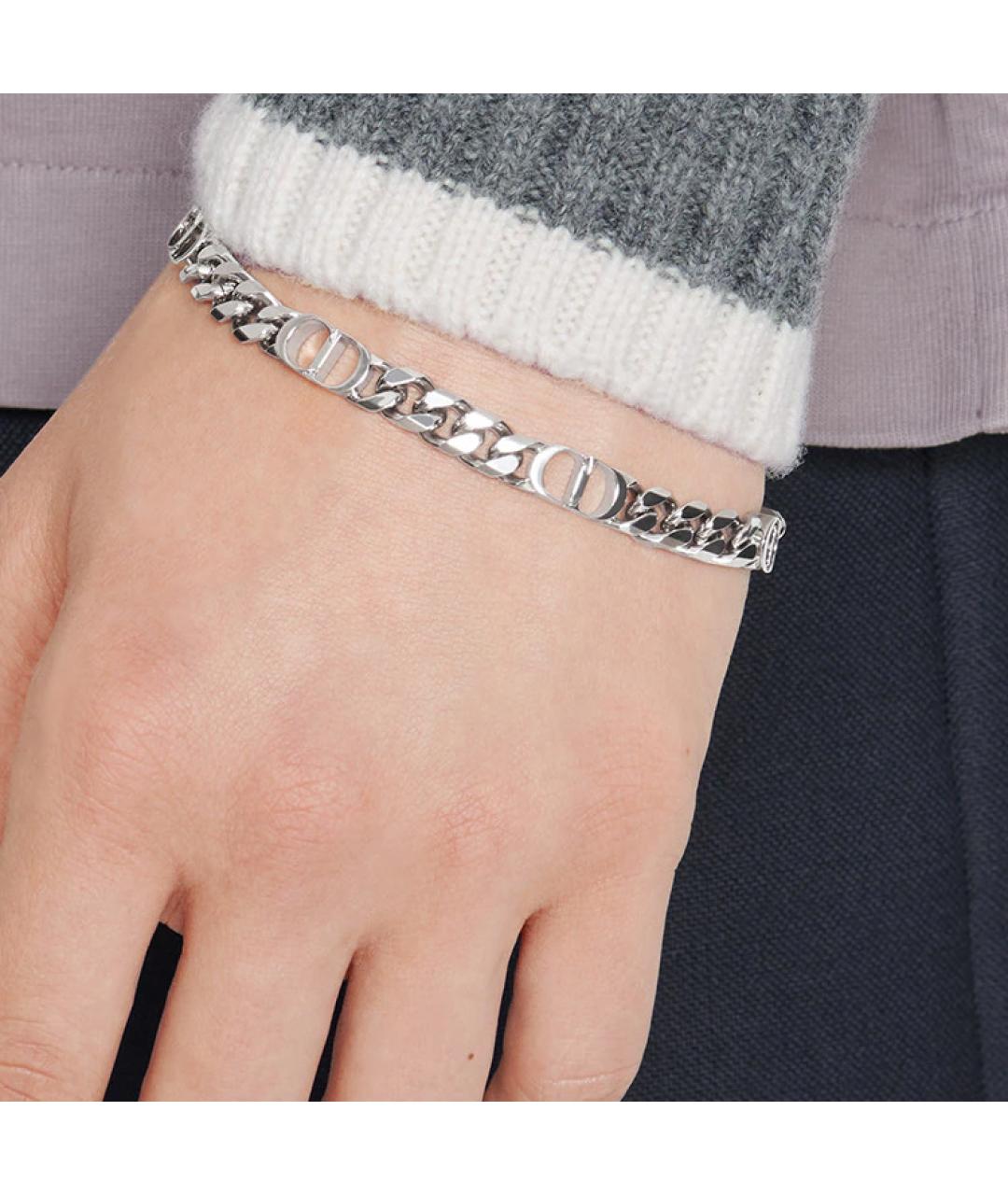 CHRISTIAN DIOR Серебрянный металлический браслет, фото 4