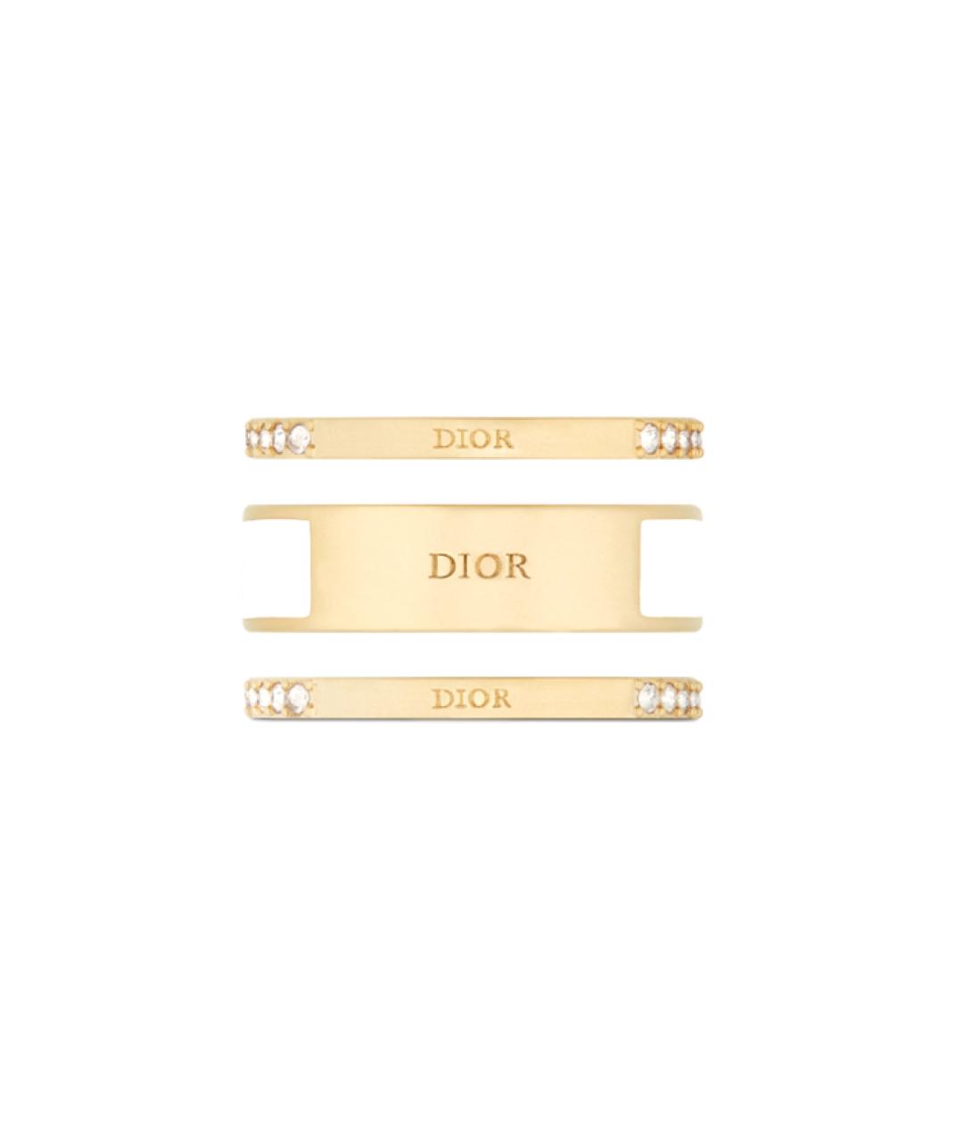CHRISTIAN DIOR Золотое металлическое кольцо, фото 2