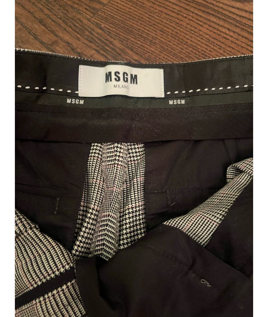 MSGM Серые шерстяные брюки узкие, фото 2