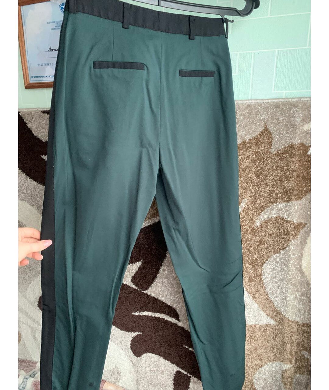 KARL LAGERFELD Зеленый хлопковый костюм с брюками, фото 4
