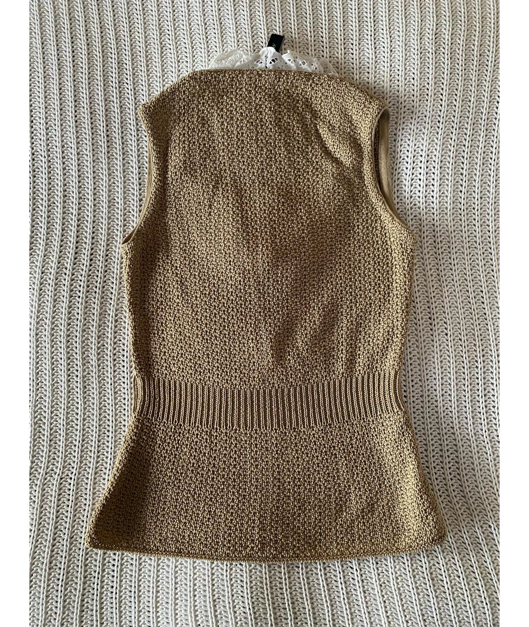 MARC CAIN Бежевый хлопковый джемпер / свитер, фото 2