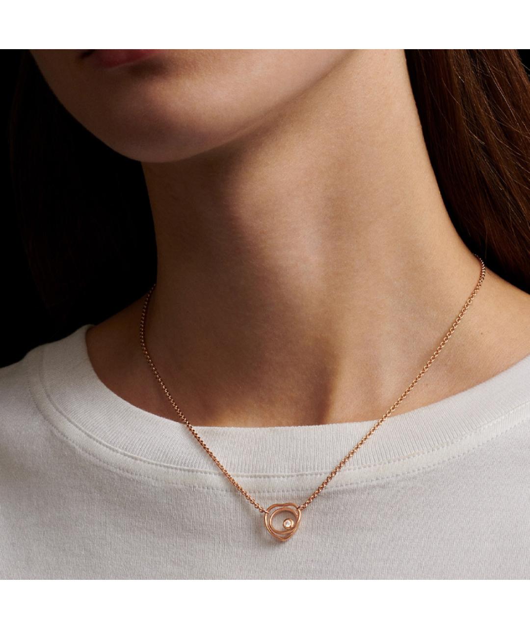 HERMES Розовая цепочка из розового золота, фото 3