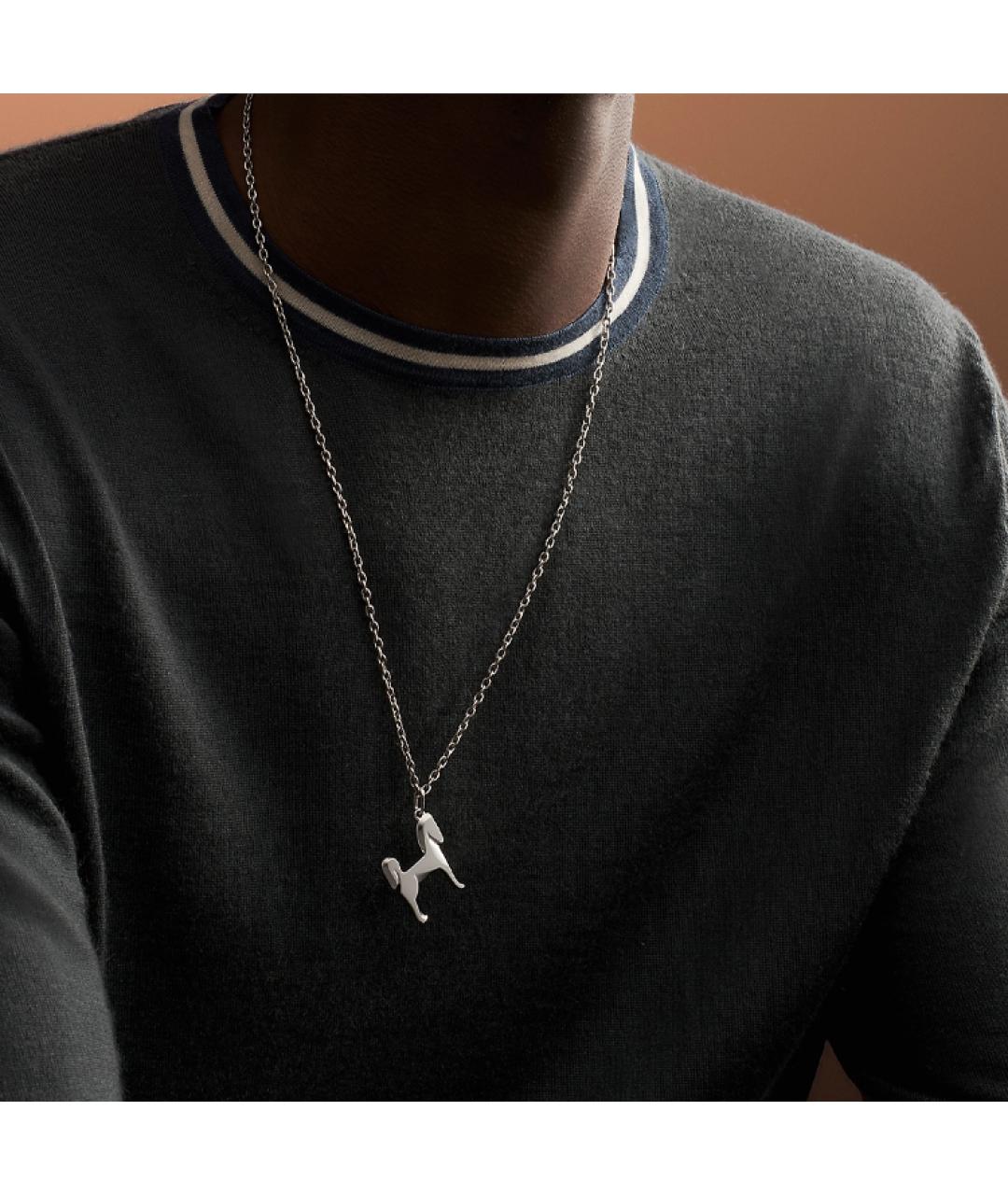 HERMES Серебряная металлическая цепочка, фото 3