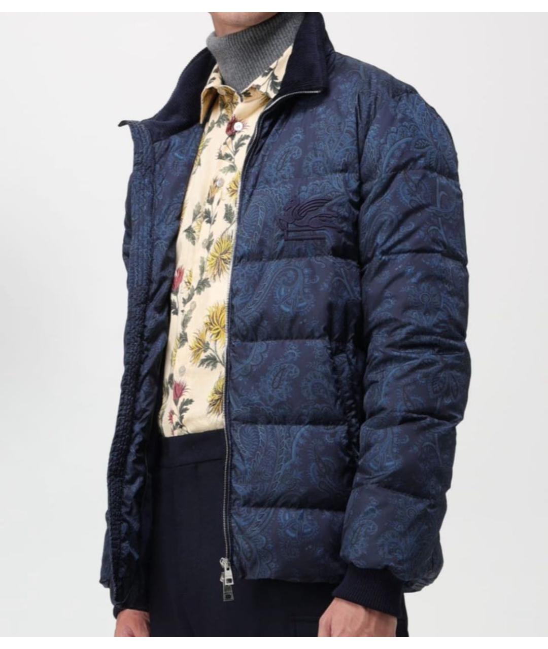 ETRO Темно-синий пуховик, фото 4